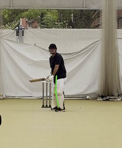 Back knee inside back toe at release