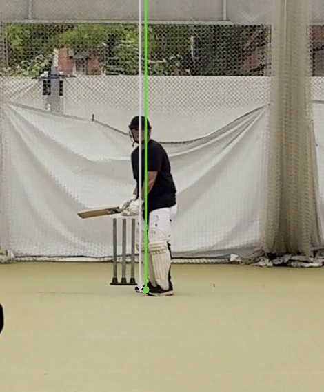 Feet slightly open at release